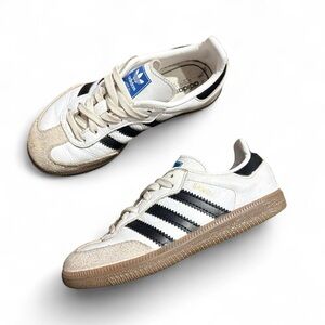 Adidas Samba OG — Cloud White/Core Black, Size 11k